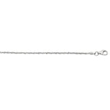 Silver 1.6mm Sparkle 16 Chain with Lobster Lock