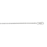 Sterling Silver 1.8mm Rope 18 Chain with Lobster Clasp