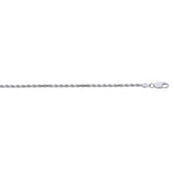 Sterling Silver 2.2mm Rope 16 Chain with Lobster Clasp