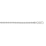 Sterling Silver 2.9mm Rope 18 Chain with Lobster Clasp