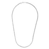 Sterling Silver 3.6mm Rope 24 Chain with Lobster Clasp