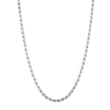 Sterling Silver 6mm Rope 8.5 Chain Bracelet with Lobster Clasp