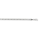 Sterling Silver 3.7mm Comfort Curb 18 Chain with Lobster Clasp