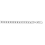 Sterling Silver 4.7mm Comfort Curb 24 Chain with Lobster Clasp