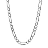Sterling Silver 4.4mm Figaro 26 Chain with Lobster Clasp