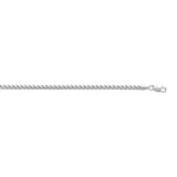 Sterling Silver 3.15mm Round Franco 20 Chain with Lobster Clasp