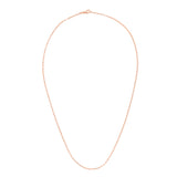 14K Rose Gold 1.5mm Paperclip 16 Chain with Lobster Lock