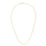 14K Yellow Gold 1.5mm Paperclip 10 Chain Anklet with Lobster Lock