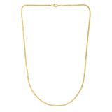 14K Yellow Gold 2.5mm 18 Solid Round Box Chain with Lobster Clasp