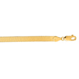 10K Yellow Gold 3.8mm 7 Herringbone Bracelet