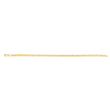 14K Yellow Gold 24 3.1mm Diamond Cut Round Franco Chain with Lobster Lock
