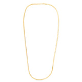 14K Yellow Gold 3mm Imperial Herringbone 8 Chain Bracelet with Lobster Lock