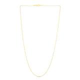 14K Yellow Gold 18  2.5mm Polished Bead Chain with Lobster Clasp
