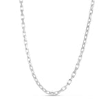 14K White Gold 18  2.45mm French Cable Chain with Lobster Clasp