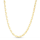 10K Yellow Gold 24 3.55mm French Cable Chain Necklace with Lobster Clasp