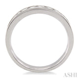 1/4 Ctw Round Cut Diamond Wedding Band in 14K White Gold