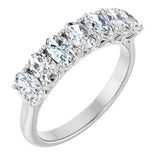 10K White Gold 1 1/3 CTW Lab-Grown Diamond Anniversary Band