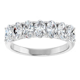 10K White Gold 1 1/3 CTW Lab-Grown Diamond Anniversary Band