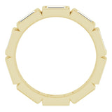 10K Yellow Gold 1 CTW Natural Diamond Eternity Band Size 4