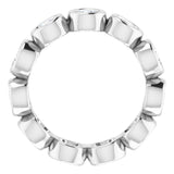 10K White Gold 2 1/2 CTW Natural Diamond Eternity Band Size 7.75