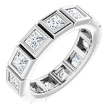 10K White Gold 3 1/4 CTW Natural Diamond Eternity Band Size 8.75