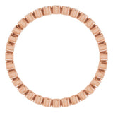 10K Rose Gold 1/8 CTW Natural Diamond Eternity Band Size 7