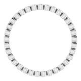 10K White Gold 1/8 CTW Natural Diamond Eternity Band Size 7.75