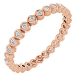 10K Rose Gold 1/4 CTW Natural Diamond Eternity Band Size 8