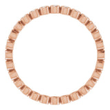 10K Rose Gold 1/4 CTW Natural Diamond Eternity Band Size 8