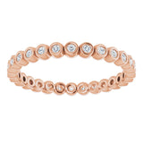 10K Rose Gold 1/4 CTW Natural Diamond Eternity Band Size 8