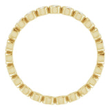 10K Yellow Gold 3/8 CTW Natural Diamond Eternity Band Size 8.5