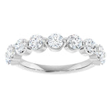 10K White Gold 1 1/3 CTW Natural Diamond Anniversary Band