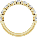 10K Yellow Gold 3/4 CTW Natural Diamond Anniversary Band