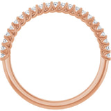 10K Rose Gold 1/4 CTW Natural Diamond Anniversary Band
