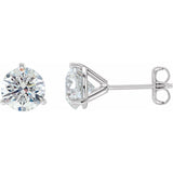 14K White Gold 1 1/2 CTW Natural Diamond Stud Earrings