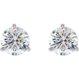 14K White Gold 1/4 CTW Natural Diamond Stud Earrings