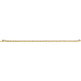 14K Yellow Gold 5 CTW Natural Diamond Line 7 1/4" Bracelet