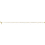 14K Yellow Gold 1 CTW Lab-Grown Diamond Line 7 1/4" Bracelet