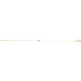 14K Yellow Gold Natural Aquamarine Bezel-Set Solitaire 6 1/2-7 1/2" Bracelet