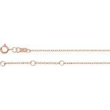 14K Rose Gold Natural Mozambique Garnet Bezel-Set Solitaire 6 1/2-7 1/2" Bracelet