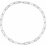 Sterling Silver 6.2 mm Paperclip-Style 18" Chain