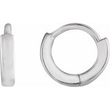 Sterling Silver Hinged 8 mm Hoop Earrings