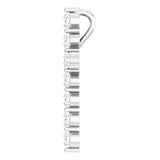 14K White Gold 3/8 CTW Lab-Grown Diamond Cross Pendant