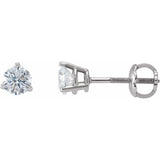 14K White Gold 1/2 CTW Lab-Grown Diamond  Earrings