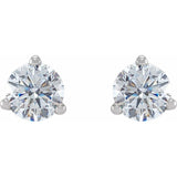14K White Gold 1/2 CTW Lab-Grown Diamond  Earrings
