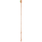 14K Rose Gold Natural Peridot 6 1/2-7 1/2" Bracelet
