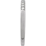 14K White Gold 1/6 CTW Natural Diamond Stackable Ring