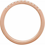 14K Rose Gold 1/6 CTW Natural Diamond Stackable Ring