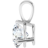 Platinum 1 CTW Natural Diamond Pendant
