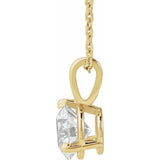 14K Yellow Gold 1 CTW Natural Diamond 18" Necklace